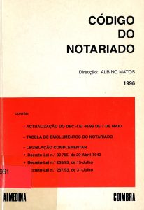 Código do Notariado - 1995